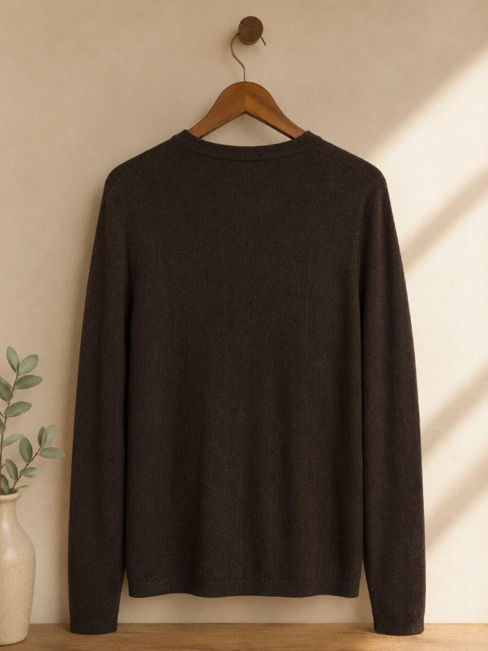 Dockers Men's V-Neck Knit Pullover Sweater Brown XL Extra Large - Picture 3 of 3